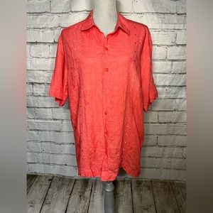 Ábito collection size XL coral blouse